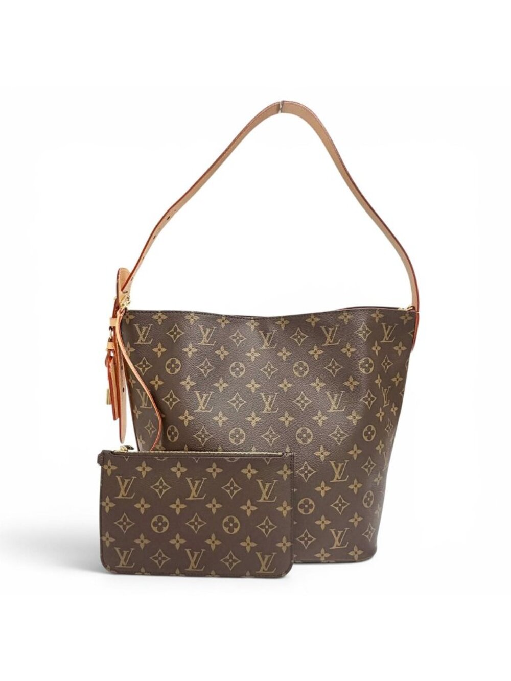 Louis Vuitton All in GM Monogram Canvas Bucket Bag Brown
